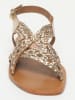 Les BAGATELLES Leren sandalen "Nahuel" goudkleurig