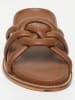 Les BAGATELLES Leren slippers "Pelicura" lichtbruin