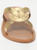 Les BAGATELLES Leder-Pantoletten "Viticola" in Gold