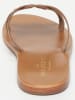 Les BAGATELLES Leren slippers "Viticola" goudkleurig