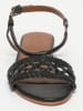 Les BAGATELLES Leder-Sandalen "Medanos" in Schwarz