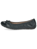 Caprice Leder-Ballerinas in Dunkelblau