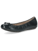 Caprice Leder-Ballerinas in Dunkelblau