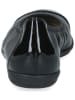 Caprice Leder-Ballerinas in Schwarz