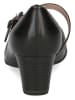 Caprice Leder-Spangenpumps in Schwarz