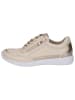 Caprice Leder-Sneakers in Beige/ Gold