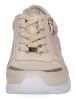 Caprice Leren sneakers beige/goudkleurig