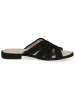 Caprice Leren slippers zwart