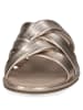 Caprice Leder-Pantoletten in Gold