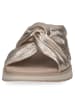 Caprice Leren slippers goudkleurig