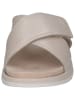Caprice Leren sleehakslippers crème
