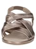 Caprice Leren sandalen taupe