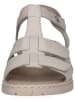 Caprice Leren sandalen crème