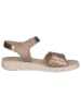 Caprice Leren sleehaksandalen taupe