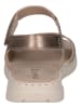 Caprice Leren sleehaksandalen taupe