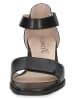 Caprice Leren haksandalen zwart