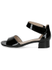 Caprice Leren haksandalen zwart