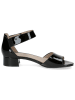 Caprice Leren haksandalen zwart