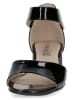 Caprice Leren haksandalen zwart