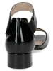 Caprice Leren haksandalen zwart