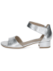 Caprice Leren haksandalen zilverkleurig