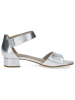 Caprice Leren haksandalen zilverkleurig