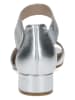 Caprice Leder-Sandaletten in Silber