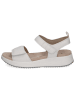Caprice Leren sleehaksandalen wit