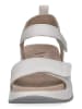 Caprice Leren sleehaksandalen wit