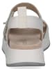 Caprice Leren sleehaksandalen wit