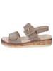 Caprice Leren sleehaksandalen beige
