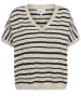 NÜMPH Shirt "Nukiki" in Beige/ Schwarz