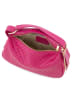 Mia Tomazzi Leren schoudertas "Bazzoni" roze - (B)29 x (H)17 x (D)12 cm
