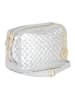 Mia Tomazzi Leren schoudertas "Zavatti" zilverkleurig - (B)23 x (H)16 x (D)11 cm