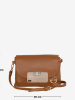 Mia Tomazzi Leder-Umhängetasche in Hellbraun - (B)25 x (H)19 x (T)2 cm