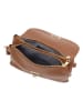 Mia Tomazzi Leren schoudertas "Zambeletti" lichtbruin - (B)25 x (H)19 x (D)2 cm