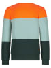 Tygo & Vito Sweatshirt "Wick" oranje/lichtblauw/groen