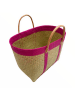 Le Comptoir de la Plage Strandtasche "Tsimgy" in Beige/ Fuchsia - (B)55 x (H)40 x (T)22 cm