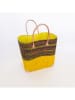 Le Comptoir de la Plage Strandtas "Tsivory" geel - (B)36 x (H)38 x (D)26 cm
