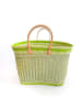 Le Comptoir de la Plage Strandtasche "Sava" in Beige/ Grün - (B)45 x (H)40 x (T)20 cm