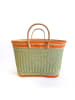 Le Comptoir de la Plage Strandtasche "Sava" in Beige/ Orange - (B)45 x (H)40 x (T)20 cm