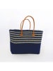 Le Comptoir de la Plage Strandtas "Amoroni" donkerblauw - (B)35 x (H)35 x (D)20 cm
