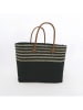 Le Comptoir de la Plage Strandtas "Amoroni" zwart - (B)35 x (H)35 x (D)20 cm