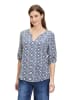 CARTOON Bluse in Weiß/ Dunkelblau