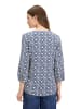 CARTOON Bluse in Weiß/ Dunkelblau