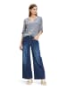 CARTOON Blouse wit/donkerblauw
