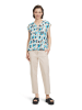 BETTY & CO Blouse crème/turquoise/zwart