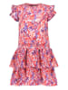 B.Nosy Kleid "Delphi" in Weiß/ Lila/ Rot