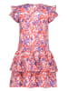 B.Nosy Kleid "Delphi" in Weiß/ Lila/ Rot