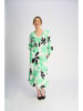 Marks & Spencer Kleid in Grün/ Weiß/ Schwarz